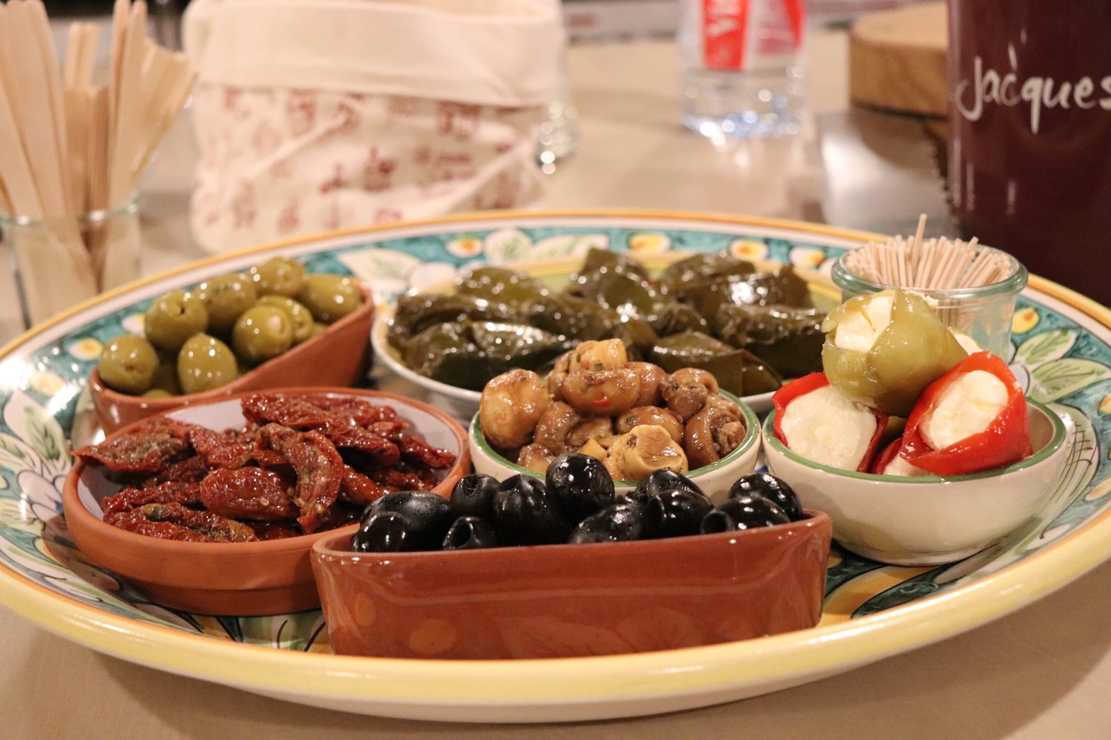 Antipasti zur Weinprobe